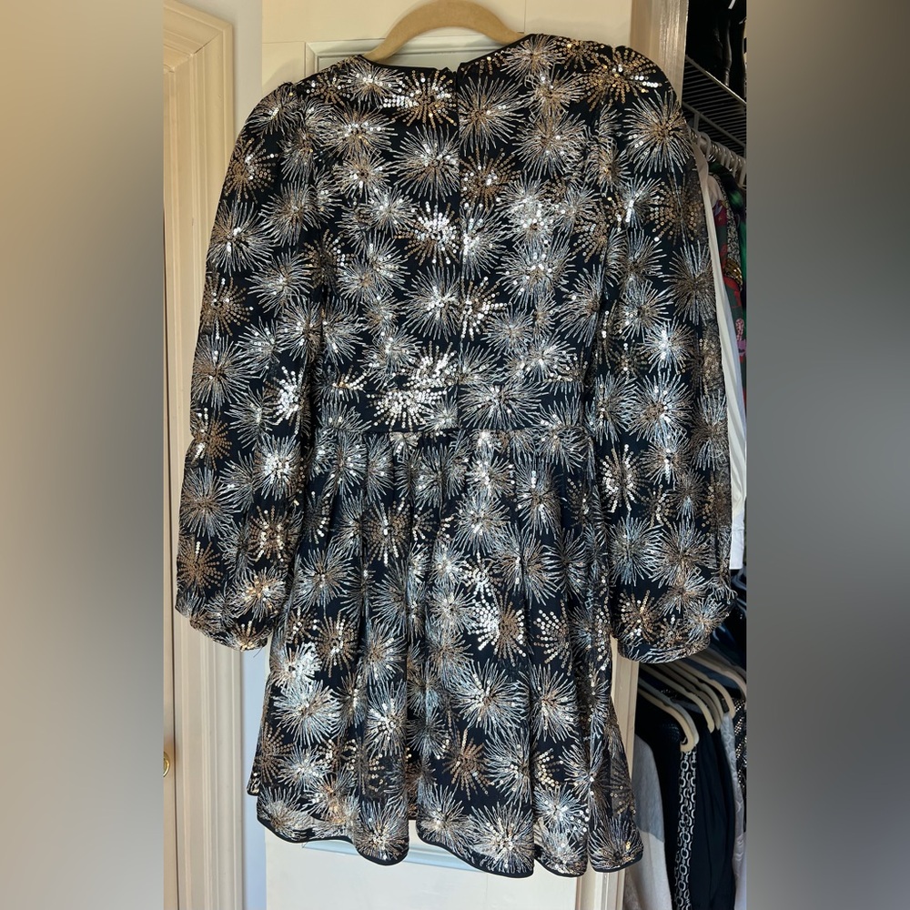 Flying Tomato Black and Gold Long Sleeve Dress - Picture 5 of 6